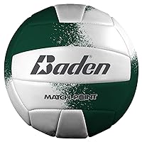 Baden Match Point Cushioned Synthetic LeatherOutdoor Recreation Backyard Volleyball + College Camp Ball All Ages Official Size 5