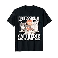 Cat Herding Champion Professional Cat Herder T-Shirt