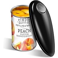 One Touch Battery Operated Electric Can Opener Open Almost Can Smooth Edge, Electric Can Openers for Kitchen Food-Safe Magnetic Catches Cover, Electric Can Opener for Seniors, Arthritis, and Chef