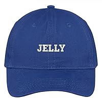 Trendy Apparel Shop Jelly Embroidered Low Profile Soft Cotton Brushed Cap