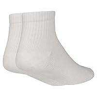 NuVein Padded Low Cut Socks, 8-15 mmHg Light Compression, Cushioned Ankle Length, Sensitive Feet, White, Small