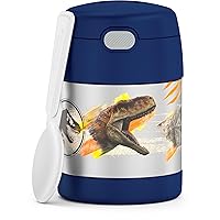 THERMOS Jurassic World: Dominion 10 Ounce Stainless Steel Vacuum Insulated Food Jar with Spoon