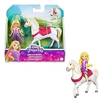 Mattel Disney Princess Rapunzel Small Doll and Maximus Horse with Saddle, from Mattel Disney Movie Tangled