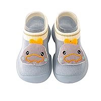 Infant Boys Girls Animal Cartoon Socks Shoes Toddler Fleece WarmThe Floor Socks Non Slip Boys Slip on Shoes Size 13