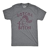 Mens Gotcha Bitch Cupid T Shirt Funny Valentines Day Shirt for Guys