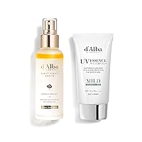 d'Alba White Truffle First Spray Serum and Waterfull Mild Sunscreen Bundle (100ml, 50ml)