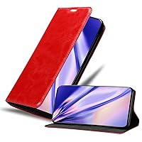 Book Case Compatible with Samsung Galaxy S20 Ultra in Apple RED - with Magnetic Closure, Stand Function and Card Slot - Wallet Etui Cover Pouch PU Leather Flip