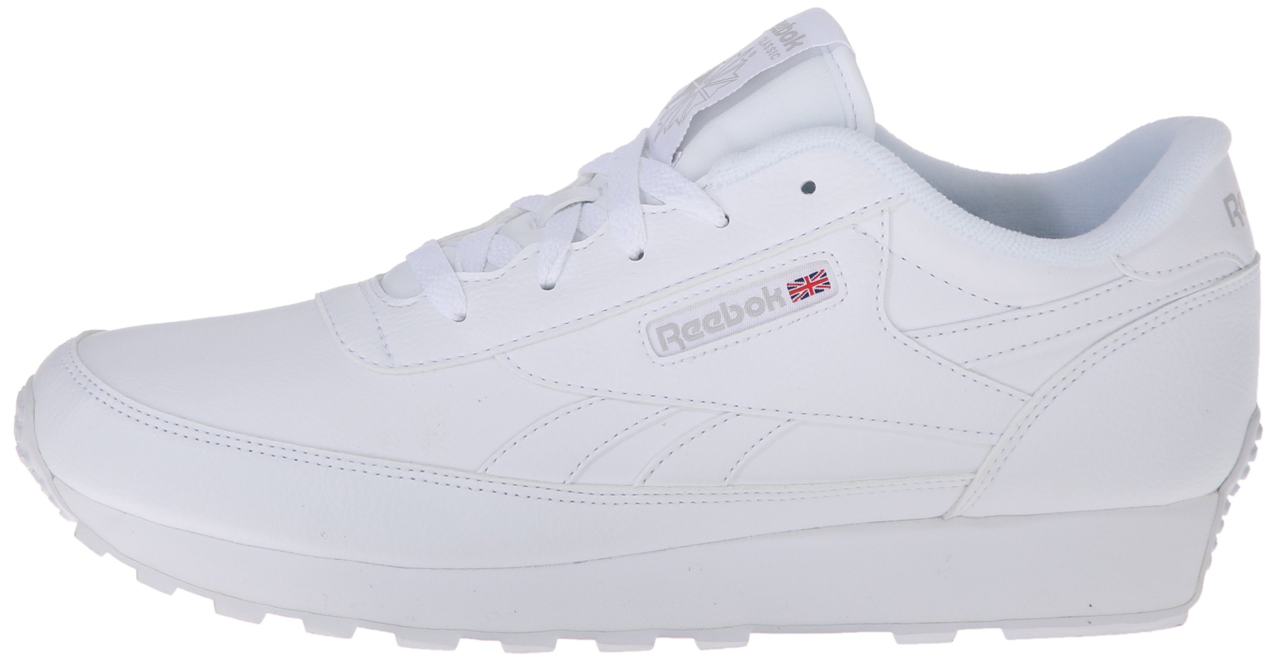 Reebok Women Classic Renaissance Sneaker, White/Steel, 10.5