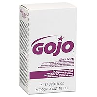 Gojo NXT Deluxe Lotion Soap with Moisturizers, Floral Scent, EcoLogo Certified, 2000 mL Hand Soap Refill NXT Push-Style Dispenser (Pack of 4) - 2217-04