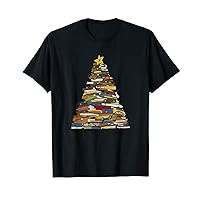 Readers, Book Lovers and Literature Christmas Tree T-Shirt