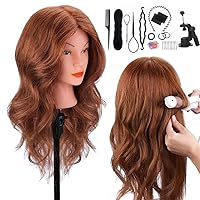 TopDirect Mannequin Head with 100% Human Hair, 18