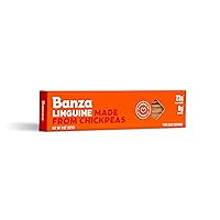 Banza Chickpea Pasta, Linguine - Gluten Free Healthy Pasta, High Protein, Lower Carb and Non-GMO - 8 Ounce (Pack of 6)