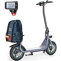 X2 Electric Scooter for Adults with Basket, 12 Inch 550W Adult Electric Scooters - Max 20 Miles & 18.6MPH Top Speed, Portable Commuting Foldable Electric Scooter for Teens