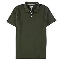 Reef Mens Walsh Pique Rugby Polo Shirt, Green, Large