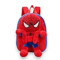 Hoky’s Hut- Mini Toddler Backpack & Superhero Plush Toy, Toddler Superhero Backpack, Mini Backpack for Boys, Toddler Boy Gift, Preschool Backpack, Superhero Backpack (Black & Red Mask Hero)