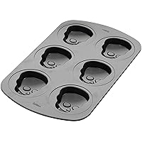 Non-Food Items Mini Cake PAN, Skull, 6 Cavity