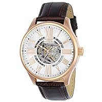 Invicta Men's Vintage Analog Display Automatic Self Wind Brown Watch, Gold, Rose Gold, 22 (Model: 22569, 17186)