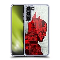 Head Case Designs Officially Licensed The Batman Collage Neo-Noir Graphics Soft Gel Case Compatible with Samsung Galaxy S23+ 5G and Compatible with MagSafe Accessories