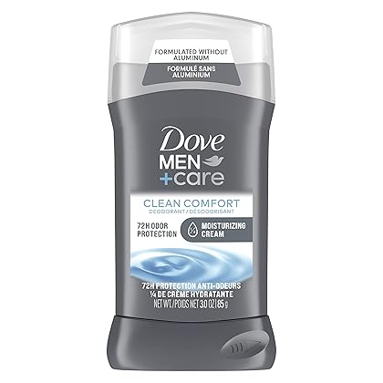 Dove Men+Care Deodorant Stick Moisturizing Deodorant For 72-Hour Protection Clean Comfort Aluminum Free Deodorant For Men, 3 Ounce (Pack of 2)
