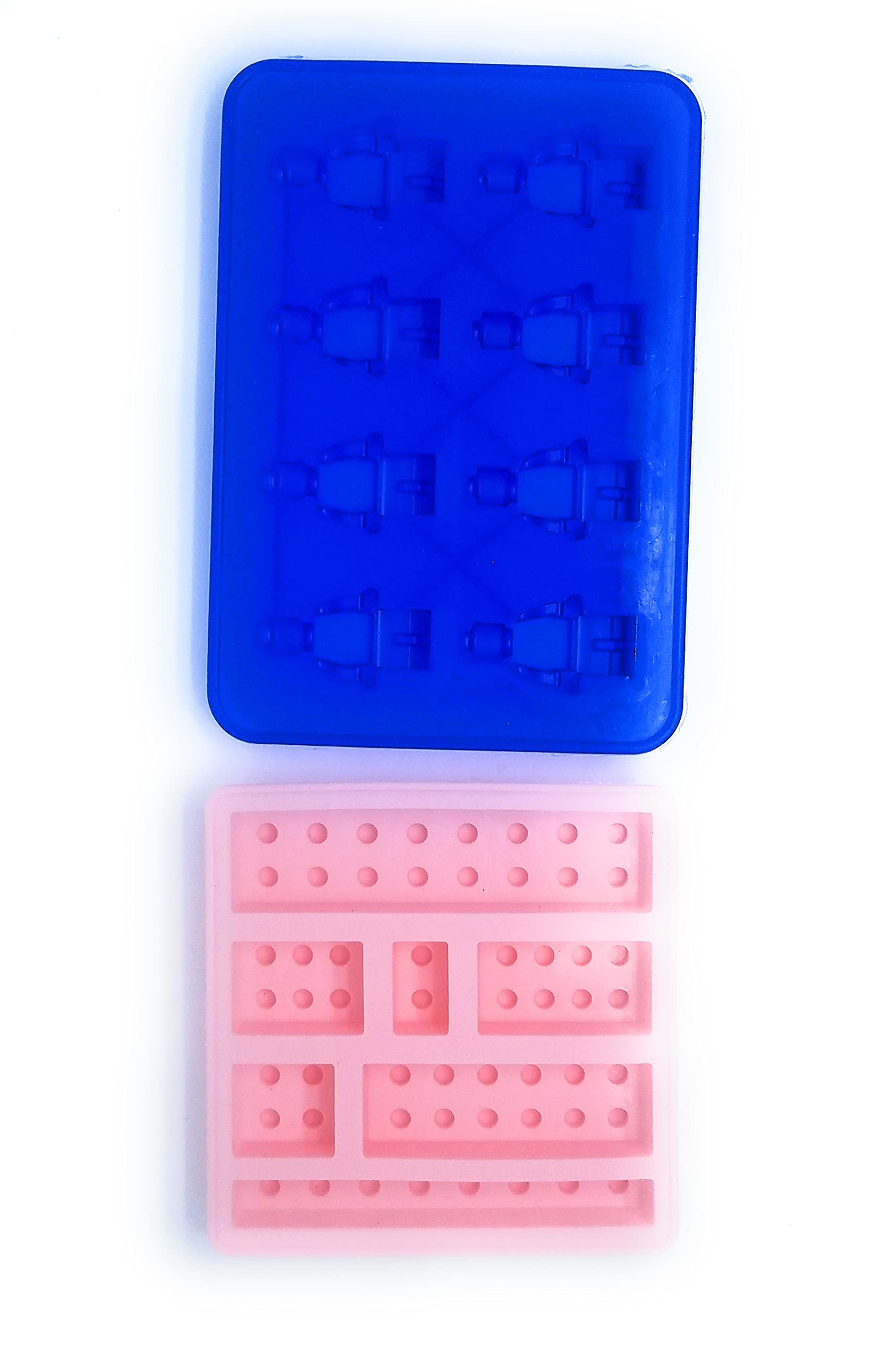 Lego Mini figure Silicone Mold for Making Gummy Candy Chocolate Soap Resin Jelly Ice-cubes Snack Biscuits - 8 cavities