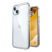 Clear iPhone 15 Plus Case - Slim, Drop Protection - for iPhone 15 Plus & iPhone 14 Plus - Scratch Resistant, Anti-Yellowing, 6.7 Inch Phone Case - GemShell Clear