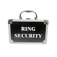 Ring Security Case Ring Bearer Briefcase Ring Bearer Gifts Ring Case for Kids Special Agent Ring Bearer Box Ring Pillow Alternative Ring Box Wedding Rings Wedding Ceremony Rings Velvet Bag