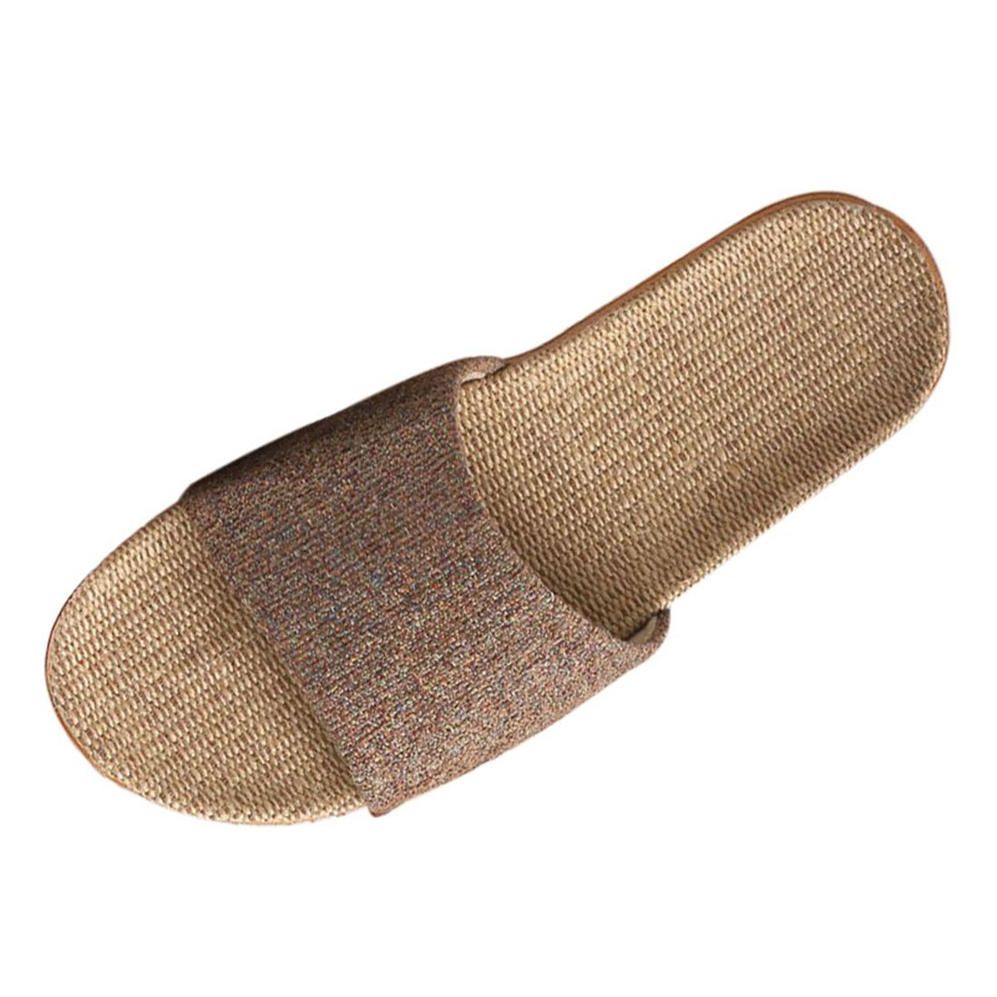 XINGYUE Flax Tatami Slippers No Slip Indoor Slippers Open Toe