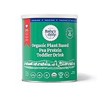 Baby's Only Organic Plant Based Pea Protein Toddler Drink, Pea Protein Powder, No Dairy, Lactose or Soy, Organic Toddler Drink with Plant Protein & Iron, Toddlers 12 Months Old and Up, 12.7 oz, 1 Pack