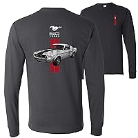 Ford Mustang 50 Years Logo Licensed Official Front and Back Mens Long Sleeves