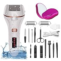 Crystal Hair Eraser for Women and Men, Crystal Hair Remover Magic Painless Exfoliation Hair Removal Device,Electric Callus Remover for Feet, Pedicure Tools Foot Care Kit