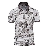Polo Shirts for Men Short Sleeves Classic Fit Casual Polo Golf T Shirt Summer Fashion Casual Collared Shirts