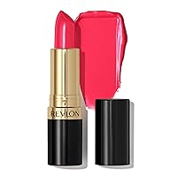 Lipstick, Super Lustrous Lipstick, Creamy Formula For Soft, Fuller-Looking Lips, Moisturized Feel in Reds & Corals, Electric Melon (806) 0.15 oz