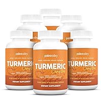 Paleovalley - Organic Turmeric Complex - Full Spectrum Organic Turmeric with Health-Supportive Superfoods - 6 Pack (366 Veggie Capsules) - Support Joints, Immunity, Brain and Heart Health