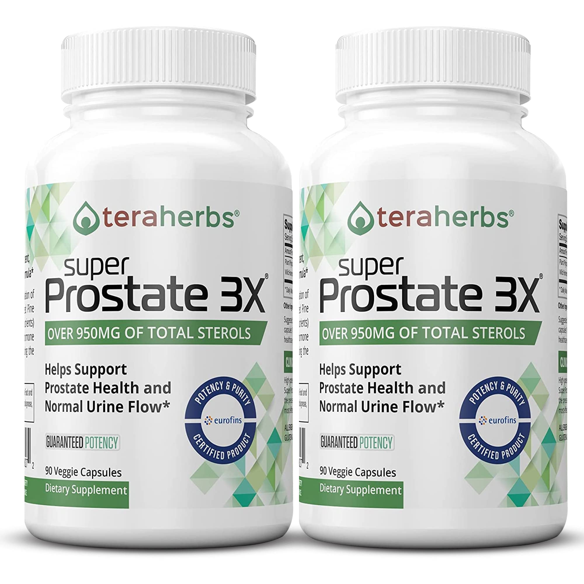 Tera Herbs Super Prostate 3X - Bladder Control, Hormone Balance & Support for Enlarged Prostate & Frequent Urination - Prostate Supplements for Men...