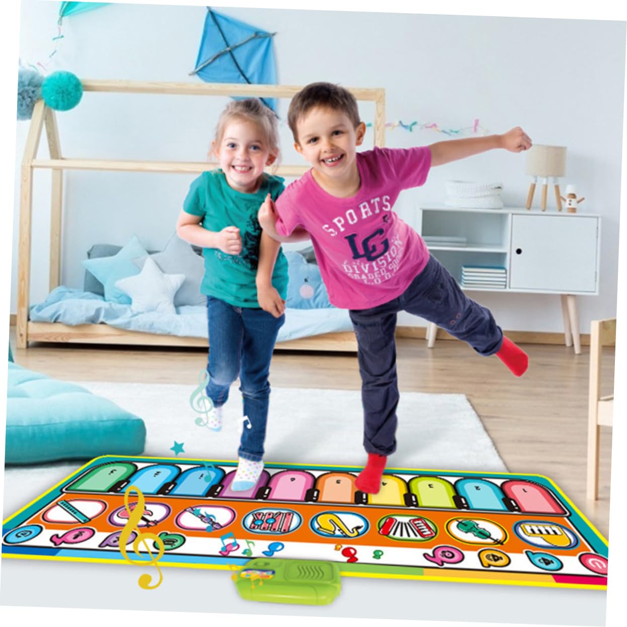 ERINGOGO 3pcs Music Blanket Toys for Kids Baby Play Mat Piano Mats Music Rug Kids Rugs Baby Boy Toys Play Mat for Baby Kidcraft Playset Gym Pads Flooring Carpet Piano Rug Electric Child