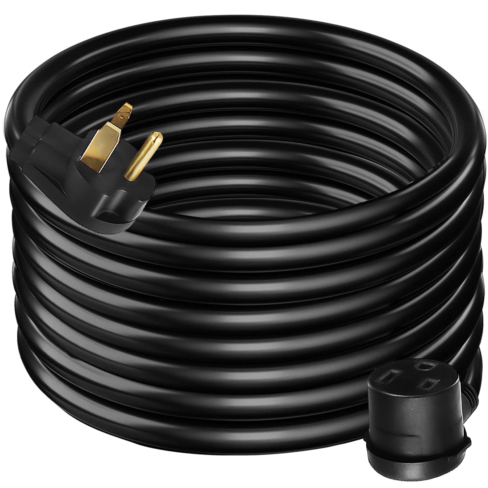 VEVOR Welder Extension Cord 50Amp 50ft, Black, 50 Foot