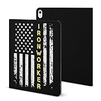 Ironworker American Flag Slim Case Slot Pen Holder Waterproof Protective Cover Compatible with
