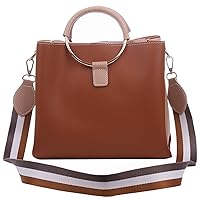 Angel Moon Handbag, Square-shaped, Thick Strap, Two-tone Color, Diagonal Shoulder Bag