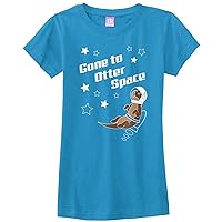 Threadrock Big Girls' Gone to Otter Space Fitted T-Shirt