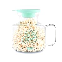 Dash Microwave Popcorn Popper for Fresh Movie Theater Style Popcorn at Home - Aqua