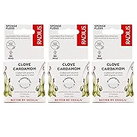 RADIUS Clove Cardamom Dental Floss 55 Yards Vegan & Non-Toxic Oral Care Boost & Designed to Help Fight Plaque Clear - Pack of 3
