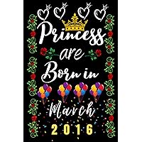 6th Birthday Gifts For Girls: Princess Are Born In 2016: Perfect Birthday Gifts For Her - Friend 6th Year Old Gag Gift | Birthday Present Better Than ... | Women's gifts | Best Friend Gifts for Women