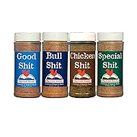 Big Cock Ranch Gourmet Seasoning Bundle All-Purpose Special 13oz, Bull for Steak, Good Sweet N' Salty 11oz and Chicken Gluten-Free and No MSG