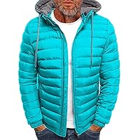 Men'S Down Jackets & Coats Heated Zip Up Oversized Winter Coat Warm Slim Fit Thick Coat Casual Jacket Outerwear