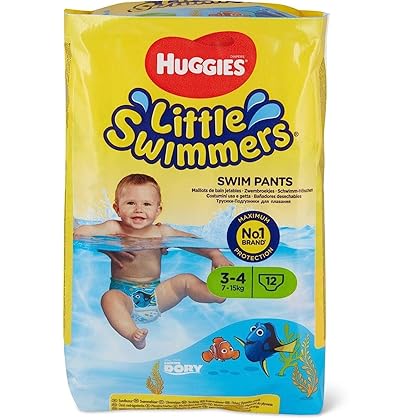 Huggies Little Swimmers Disposable Swim Pants, Small (15lb-34lb.), 12-Count