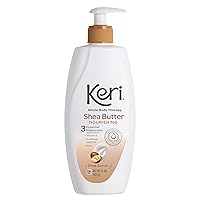 Keri Whole Body Therapy Original Shea Butter Lotion, Continuous Moisturization, 3 Essential Moisturizers (Vitamin E, Aloe and Sunflower Seed Oil) 15 oz.