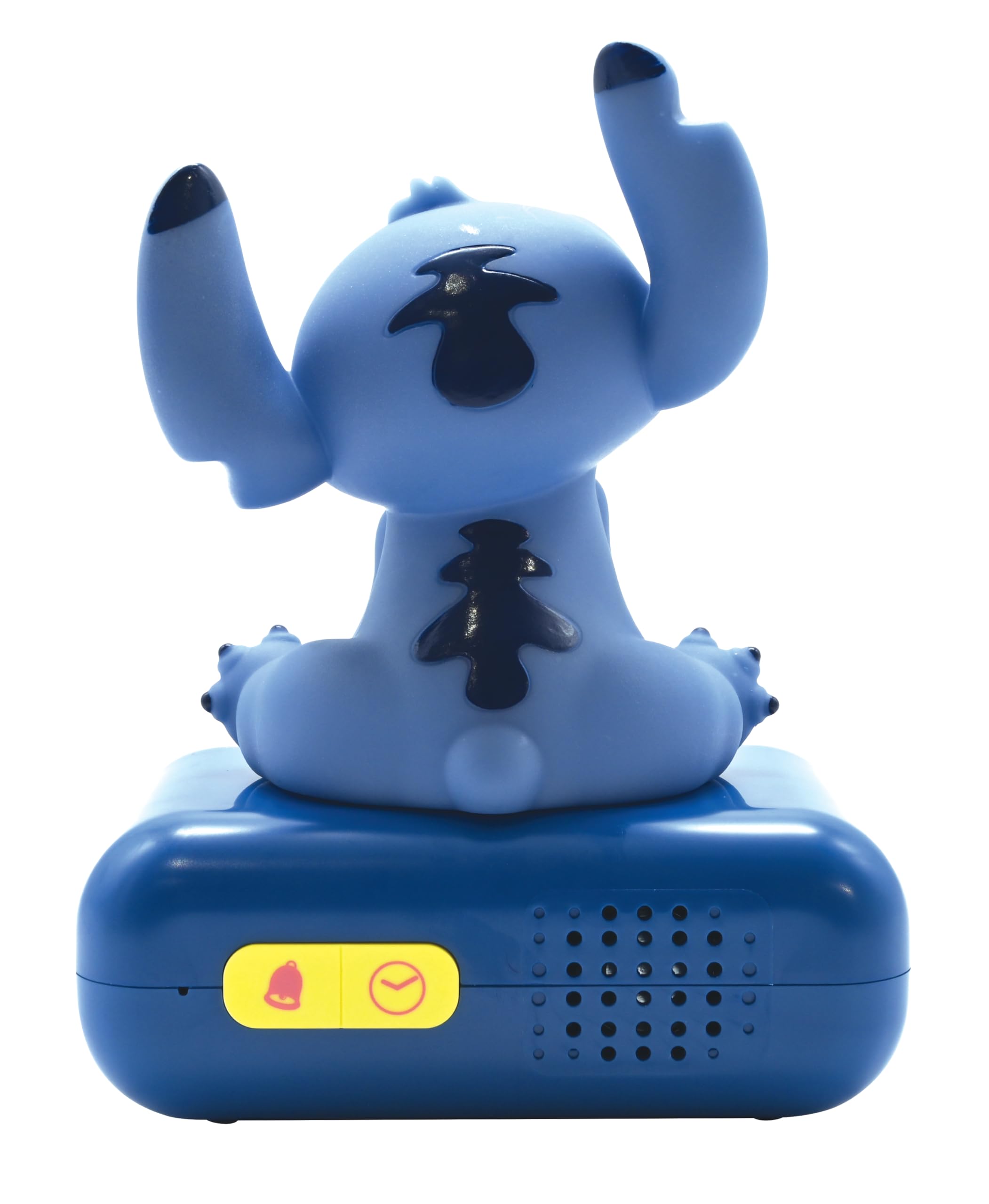 Lexibook, Disney Stitch, Stitch Nightlight Alarm Clock, Sounds and Melodies, LCD Backlit Screen, Luminous, Snooze, Blue, RL800D