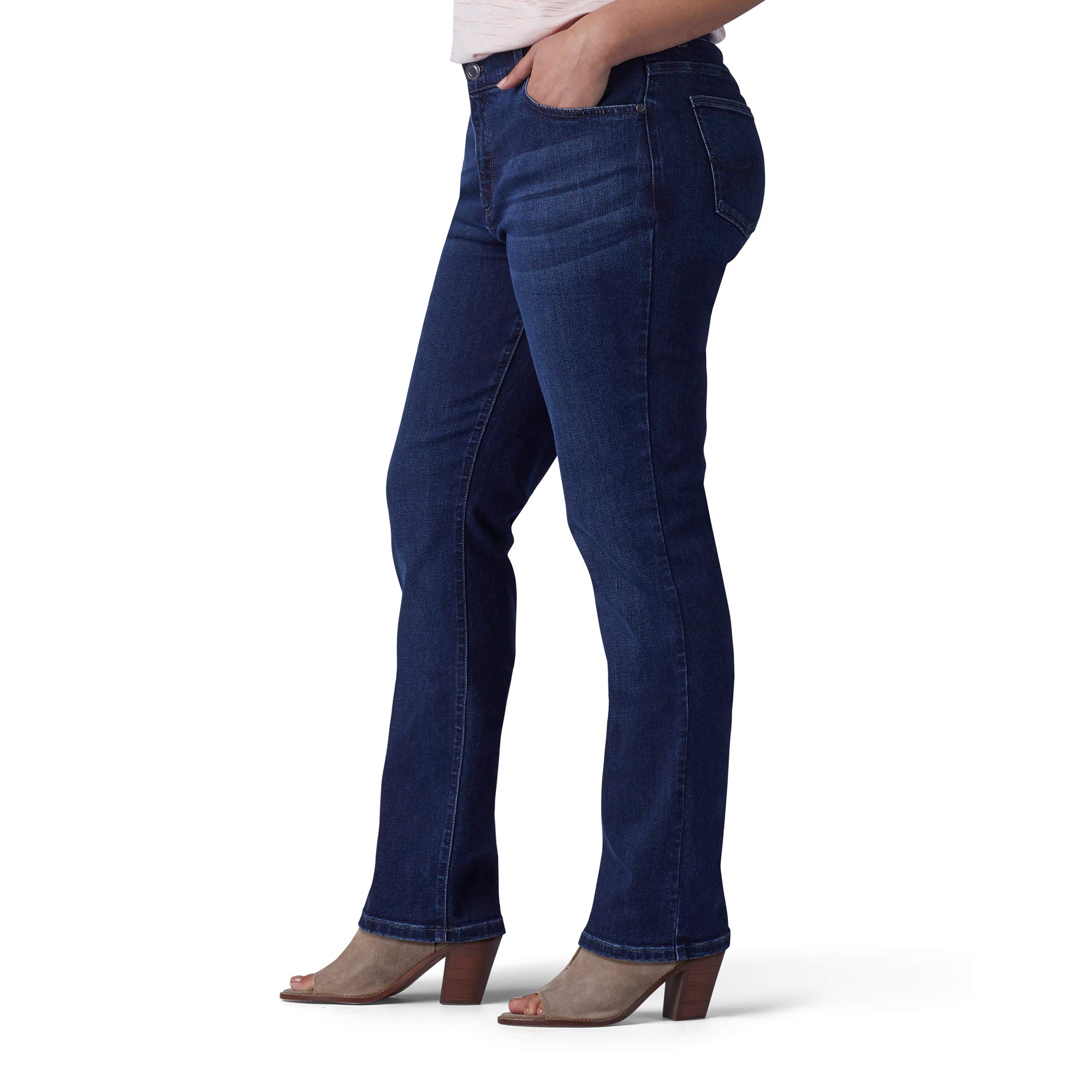Lee Women's Plus Size Ultra Lux Comfort with Flex Motion Straight Leg Jean
