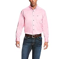 ARIAT mens Solid Twill Shirt, Prism Pink, XX-Large Tall US