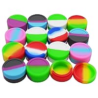 11ML Round Silicone Concentrate Containers Non-stick Food Storage Jars (50)